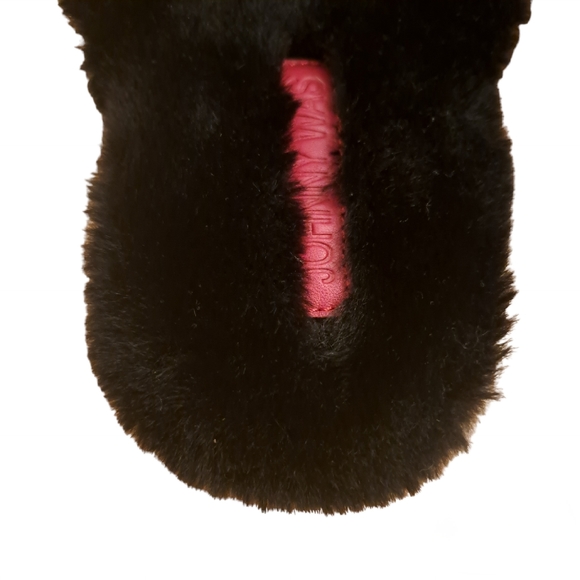 Johnny Was Ardell Floral Faux Fur Slippers - Picture 5 of 6